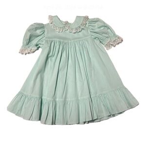 Vintage Toddler Bryan Dress Light Green Size 4T